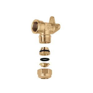 Mechanische kopeling knie+muursteun 1/2"bnx14mm gas+sanitair