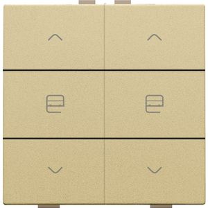 Dubbele motorsturingsbediening Home Control gold coated