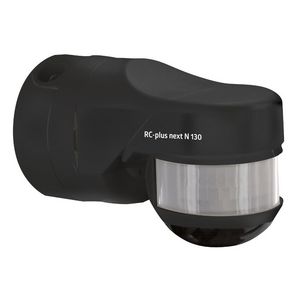 Bewegingsmelder 130gr. Muur-, plafond- of. zwart IP54 20m 1K