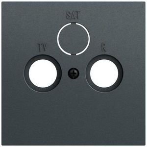 Afdekking coax.antenne-CD System 70 antracit(gel.)