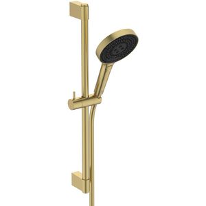 Glijstangcombinatie 600mm 1750mm brushed gold Idealrain
