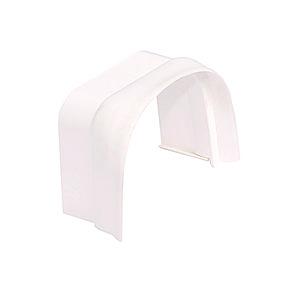 Koppeling leidingkanaal AC-kanaal flexrand 65x50 WIT RAL9010