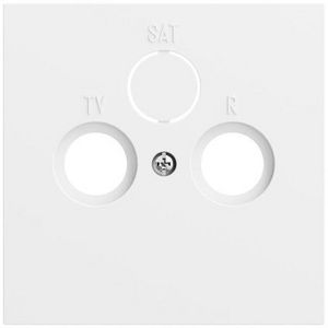 Afdekking coax.antenne-CD System 70 zuiver wit m(gel.)