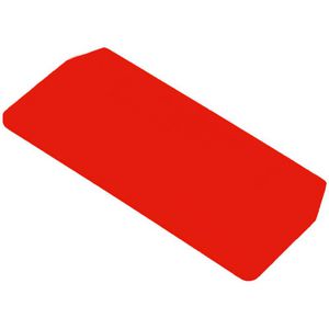 Afsluit- eindplaat rood h:66mm b:2mm V-0 Wemi VVE=50