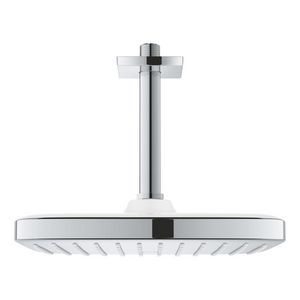 Tempesta 250 hoofddoucheset vierkant 142mm 1 straalsoort 9,5l/min. (wit chroom) (prof)