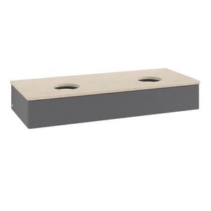 Wastafelonderkast Antao 1200x190x500mm Antr. Matt Lacquer L13113GK