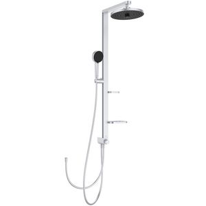 Douchesysteem met hoofddouche ø260mm Alu+ Silve tbv aansluiting op douchekraan