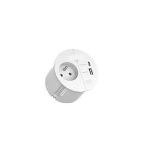 LOOP IN CHARGE 1x BE/FR + 1x USB A/C 22W charger 0,2m