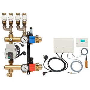 Vloerverw.verdeler 4861 4-pijps E-pomp BA. 10-145l/u 1-groeps