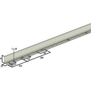 Lengte a 3m. Scheidingsschot COT30 H30 ZnMg