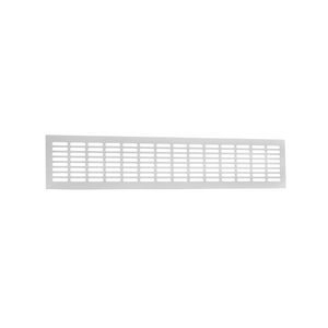 ALU meterkast-/ plintrooster 500x100mm wit