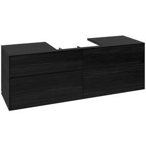 Wastafelonderkast Collaro 1600x548x500mm Black Oak C02500AB