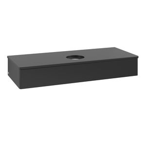 Wastafelonderkast Antao 1200x190x500mm Black Matt Lacquer K10010PD