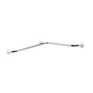 Hoekwandbeugel ERGOGRIP horizontaal 600x600mm RVS gepolijst