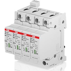 Overspanningsbeveiliging type 2 4P TNS 40/20kA Safety Signal