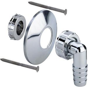 Onderdelenpakket 1x85 kunststof/verchroomd