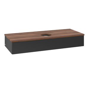 Wastafelonderkast Antao 1200x190x500mm Black Matt Lacquer K10012PD