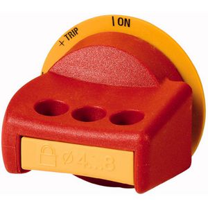 Bedieningsknop vergrendelbaar NZM1-XDGV rood/geel