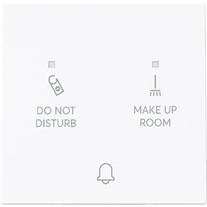 Pulsdrukker bel DND/MUR art-wit 24V