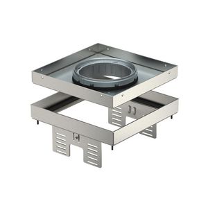 Vierkante cassette tubus 200x200mm rvs A2 1.4301 7409372