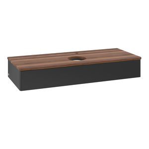 Wastafelonderkast Antao 1200x190x500mm Black Matt Lacquer K10052PD