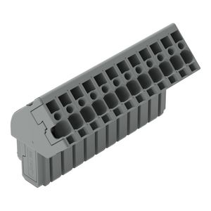 1-draads female steker haaks CAGE CLAMP 4mm² grijs VVE=20