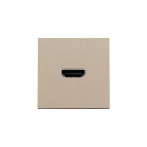 Afwerkingsset met HDMI-naar-HDMI-aansl. champagne coated