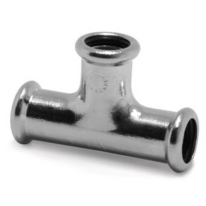 T-koppeling XPress CU verchroomd 12x12x12mm 7130C VVE=10