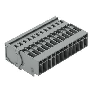 1-draads male steker CAGE CLAMP 4mm² grijs VVE=25