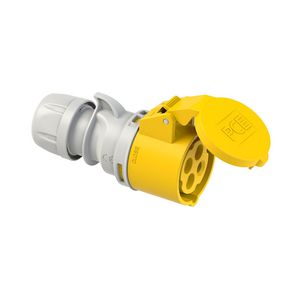 CEE contrastekker 16A 4p 110V 4h geel IP44 Shark
