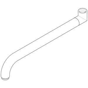 Uitloop 250mm Dark Platinum geborsteld 04282507910-99