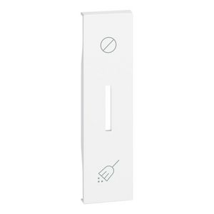 Sierplaat hotelschakelaar wit 2 modulen LivingNow