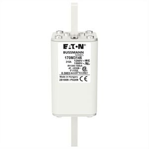 Zekering hoge snelheid 315A AC 1250V compact 1 45x45x1 VVE=6