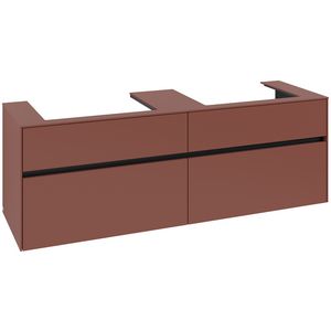 Wastafelonderkast Collaro 1600x548x500mm Wine Red C024B0AH