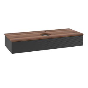 Wastafelonderkast Antao 1200x190x500mm Black Matt Lacquer K10152PD