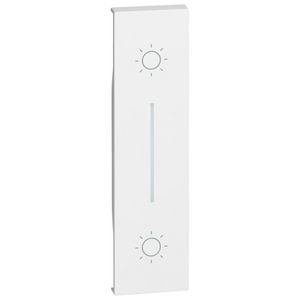Toets 2 x drukknop wit 1 module LivingNow
