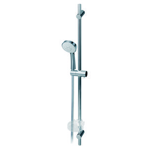 Aqua 100 glijstangcombinatie 900mm chroom m. 3 straalsoorten handdouche/zeepsch.