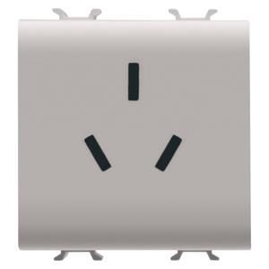 CHINESE STANDARD SOCKET- 250V ac-2P+E 10A-2 MODULE VVE=6