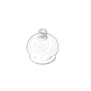 Bevestiging kapmontage 30x30,5x30mm chr