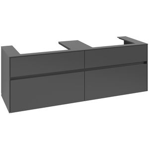 Wastafelonderkast Collaro 1600x548x500mm Graphite C02400VR
