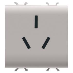 CHINESE STANDARD SOCKET- 250V ac-2P+E 16A-2 MODULE VVE=6