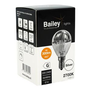 LED-lamp G150 CL FIL E27 DIM 8W 77W 1100lm 827 Clear