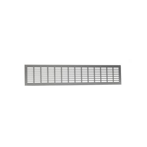 ALU meterkast-/ plintrooster 500x100mm F1 aluminium