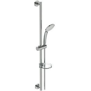 Idealrain M1 glijstangcombinatie 900mm chroom met 1 straalsoort handdouche 100mm