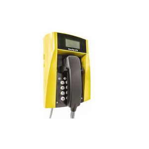 WEERBESTENDIGE TELEFOON FERNTEL IP4 ZWART/GEEL MET PANTSERSN