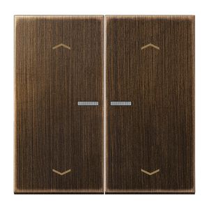 Stuurafdekking LS 2voudig Mess. antiek pijl HOME