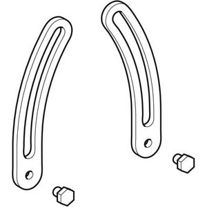 Set a 2 st. montagebeugel voor zijkast 595821000
