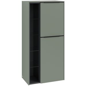 Middenkast SUBWAY 3.0 574x1200x362mm Soft Green C59901AF greep Volcano Black