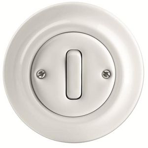 Inbouw wip-impulsdrukkersokkel 1-polig 10A 250V AC