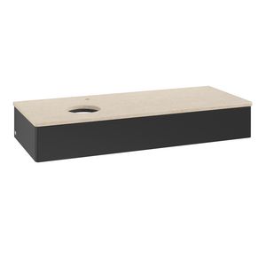 Wastafelonderkast Antao 1200x190x500mm Black Matt Lacquer K11053PD